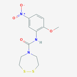 N-(2-Methoxy-5-nitrophenyl)-1,2,5-dithiazepane-5-carboxamide