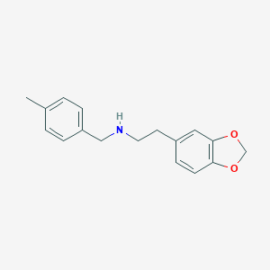 molecular formula C17H19NO2 B258930 2-(1,3-benzodioxol-5-yl)-N-(4-methylbenzyl)ethanamine 