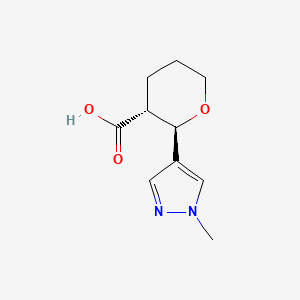 (2R,3R)-2-(1-methyl-1H-pyrazol-4-yl)oxane-3-carboxylic acid