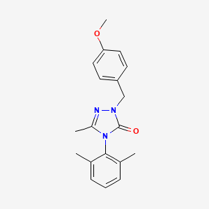 molecular formula C19H21N3O2 B2589321 4-(2,6-二甲基苯基)-2-(4-甲氧基苄基)-5-甲基-2,4-二氢-3H-1,2,4-三唑-3-酮 CAS No. 860789-09-9