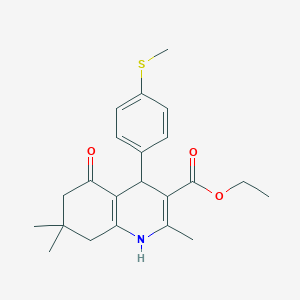 Ethyl 2,7,7-trimethyl-4-[4-(methylsulfanyl)phenyl]-5-oxo-1,4,5,6,7,8-hexahydroquinoline-3-carboxylate