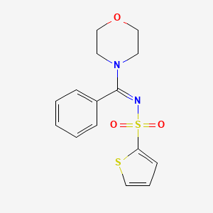 N-[4-morpholinyl(phenyl)methylene]-2-thiophenesulfonamide