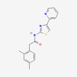 2-(2,4-dimethylphenyl)-N-(4-(pyridin-2-yl)thiazol-2-yl)acetamide