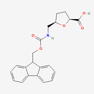 (2S,5R)-5-[(9H-Fluoren-9-ylmethoxycarbonylamino)methyl]oxolane-2-carboxylic acid