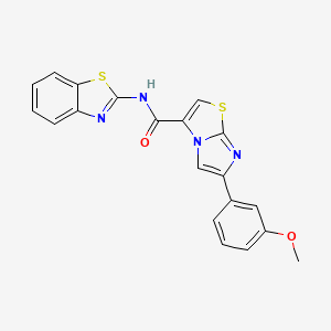 N-(benzo[d]thiazol-2-yl)-6-(3-methoxyphenyl)imidazo[2,1-b]thiazole-3-carboxamide