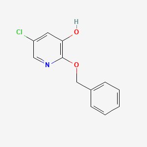 molecular formula C12H10ClNO2 B2589405 2-(苄氧基)-5-氯吡啶-3-醇 CAS No. 1881321-41-0