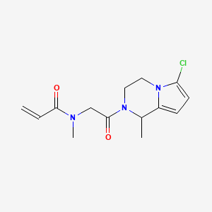 N-[2-(6-Chloro-1-methyl-3,4-dihydro-1H-pyrrolo[1,2-a]pyrazin-2-yl)-2-oxoethyl]-N-methylprop-2-enamide