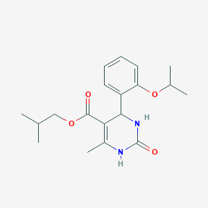Isobutyl 4-(2-isopropoxyphenyl)-6-methyl-2-oxo-1,2,3,4-tetrahydro-5-pyrimidinecarboxylate
