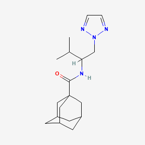 (3r,5r,7r)-N-(3-methyl-1-(2H-1,2,3-triazol-2-yl)butan-2-yl)adamantane-1-carboxamide