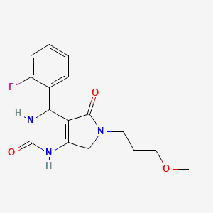 4-(2-fluorophenyl)-6-(3-methoxypropyl)-3,4,6,7-tetrahydro-1H-pyrrolo[3,4-d]pyrimidine-2,5-dione