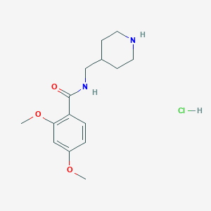 2,4-Dimethoxy-N-(piperidin-4-ylmethyl)benzamide;hydrochloride