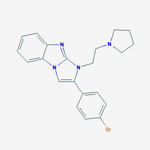 molecular formula C21H21BrN4 B258945 2-(4-bromophenyl)-1-[2-(1-pyrrolidinyl)ethyl]-1H-imidazo[1,2-a]benzimidazole 