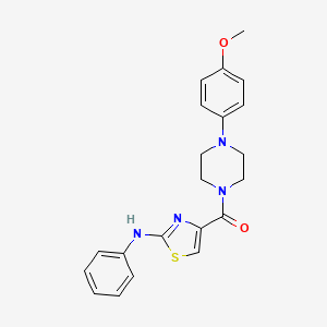 (4-(4-Methoxyphenyl)piperazin-1-yl)(2-(phenylamino)thiazol-4-yl)methanone