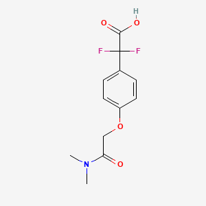 2-{4-[(Dimethylcarbamoyl)methoxy]phenyl}-2,2-difluoroacetic acid