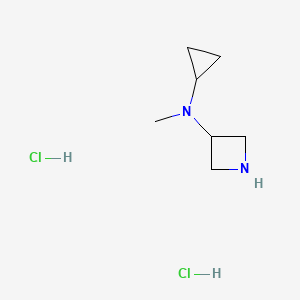 molecular formula C7H16Cl2N2 B2589464 N-Cyclopropyl-N-methylazetidin-3-amine;dihydrochloride CAS No. 2361645-43-2