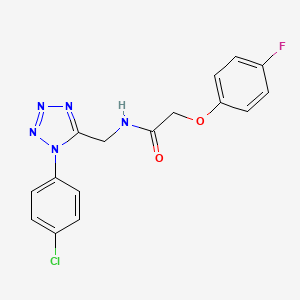 N-((1-(4-chlorophenyl)-1H-tetrazol-5-yl)methyl)-2-(4-fluorophenoxy)acetamide