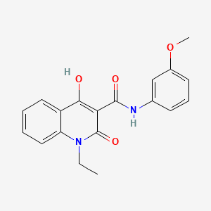 1-ethyl-4-hydroxy-N-(3-methoxyphenyl)-2-oxo-1,2-dihydroquinoline-3-carboxamide
