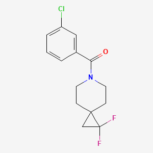 (3-Chlorophenyl)(1,1-difluoro-6-azaspiro[2.5]octan-6-yl)methanone