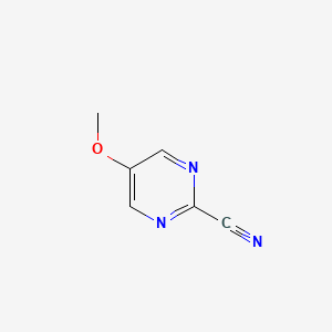 molecular formula C6H5N3O B2589514 5-Methoxypyrimidine-2-carbonitrile CAS No. 87362-32-1