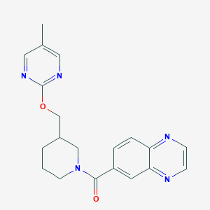 [3-[(5-Methylpyrimidin-2-yl)oxymethyl]piperidin-1-yl]-quinoxalin-6-ylmethanone