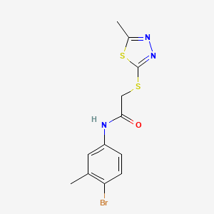 N-(4-bromo-3-methylphenyl)-2-[(5-methyl-1,3,4-thiadiazol-2-yl)sulfanyl]acetamide