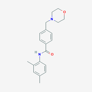 molecular formula C20H24N2O2 B258953 N-(2,4-dimethylphenyl)-4-(morpholin-4-ylmethyl)benzamide 