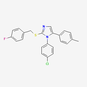 1-(4-chlorophenyl)-2-((4-fluorobenzyl)thio)-5-(p-tolyl)-1H-imidazole