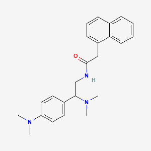 N-[2-(dimethylamino)-2-[4-(dimethylamino)phenyl]ethyl]-2-naphthalen-1-ylacetamide