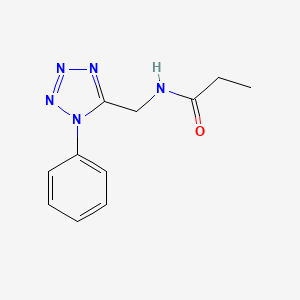 N-[(1-Phenyl-1,2,3,4-tetrazol-5-yl)methyl]propanamide