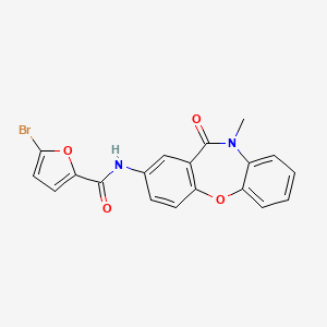 5-bromo-N-(10-methyl-11-oxo-10,11-dihydrodibenzo[b,f][1,4]oxazepin-2-yl)furan-2-carboxamide
