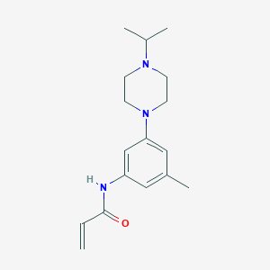 N-[3-Methyl-5-(4-propan-2-ylpiperazin-1-yl)phenyl]prop-2-enamide