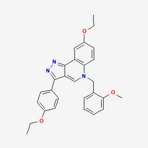 8-ethoxy-3-(4-ethoxyphenyl)-5-(2-methoxybenzyl)-5H-pyrazolo[4,3-c]quinoline
