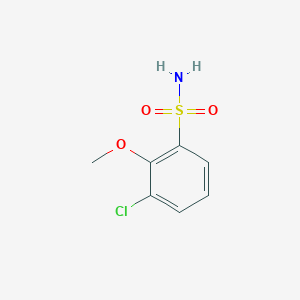 molecular formula C7H8ClNO3S B2589614 3-氯-2-甲氧基苯磺酰胺 CAS No. 1261599-13-6