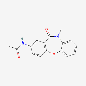 molecular formula C16H14N2O3 B2589619 N-(10-甲基-11-氧代-10,11-二氢二苯并[b,f][1,4]恶杂环庚-2-基)乙酰胺 CAS No. 922028-87-3