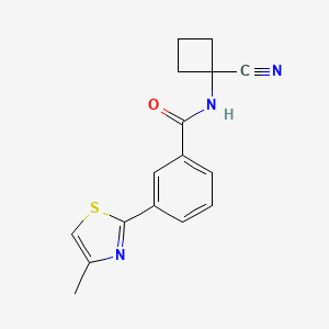 N-(1-Cyanocyclobutyl)-3-(4-methyl-1,3-thiazol-2-YL)benzamide