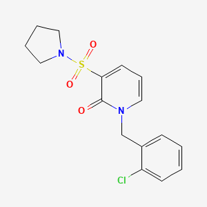 1-(2-chlorobenzyl)-3-(pyrrolidin-1-ylsulfonyl)pyridin-2(1H)-one