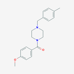 molecular formula C20H24N2O2 B258965 1-{[4-(Methyloxy)phenyl]carbonyl}-4-[(4-methylphenyl)methyl]piperazine 