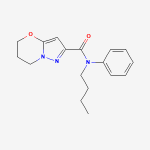 N-butyl-N-phenyl-6,7-dihydro-5H-pyrazolo[5,1-b][1,3]oxazine-2-carboxamide