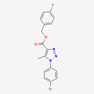4-fluorobenzyl 1-(4-bromophenyl)-5-methyl-1H-1,2,3-triazole-4-carboxylate