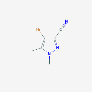 4-bromo-1,5-dimethyl-1H-pyrazole-3-carbonitrile