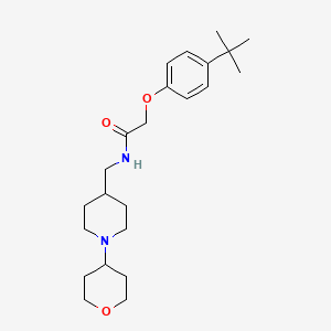 2-(4-(tert-butyl)phenoxy)-N-((1-(tetrahydro-2H-pyran-4-yl)piperidin-4-yl)methyl)acetamide