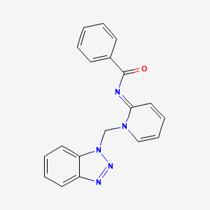 N-[1-(benzotriazol-1-ylmethyl)pyridin-2-ylidene]benzamide