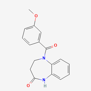5-(3-methoxybenzoyl)-1,3,4,5-tetrahydro-2H-1,5-benzodiazepin-2-one
