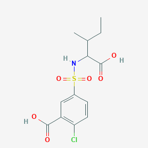 5-[(1-Carboxy-2-methylbutyl)sulfamoyl]-2-chlorobenzoic acid
