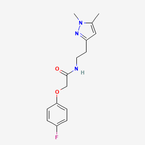 N-(2-(1,5-dimethyl-1H-pyrazol-3-yl)ethyl)-2-(4-fluorophenoxy)acetamide