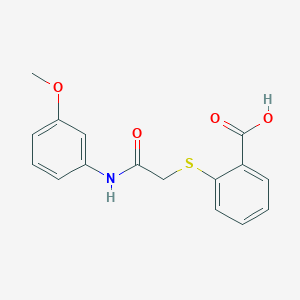 2-({[(3-Methoxyphenyl)carbamoyl]methyl}sulfanyl)benzoic acid