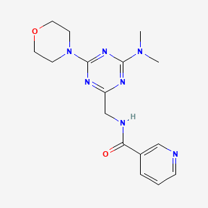 N-((4-(dimethylamino)-6-morpholino-1,3,5-triazin-2-yl)methyl)nicotinamide