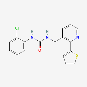 1-(2-Chlorophenyl)-3-((2-(thiophen-2-yl)pyridin-3-yl)methyl)urea