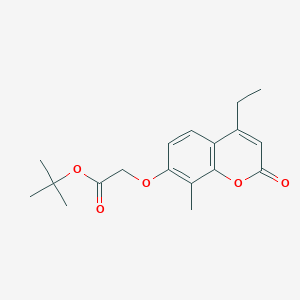 molecular formula C18H22O5 B2589700 tert-butyl 2-[(4-ethyl-8-methyl-2-oxo-2H-chromen-7-yl)oxy]acetate CAS No. 428850-41-3