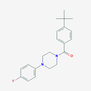 molecular formula C21H25FN2O B258971 (4-tert-Butyl-phenyl)-[4-(4-fluoro-phenyl)-piperazin-1-yl]-methanone 